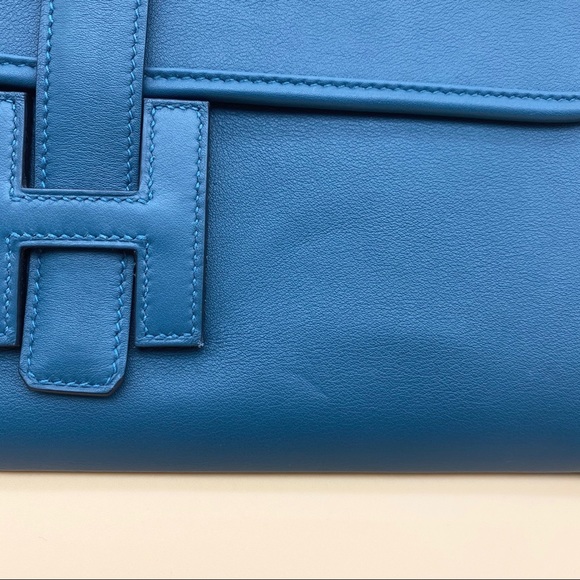 Hermes jige leather clutch bag - Picture 5 of 10